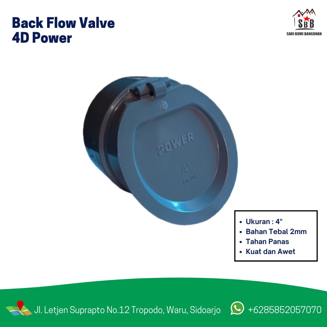 Backflow Valve 4D Power